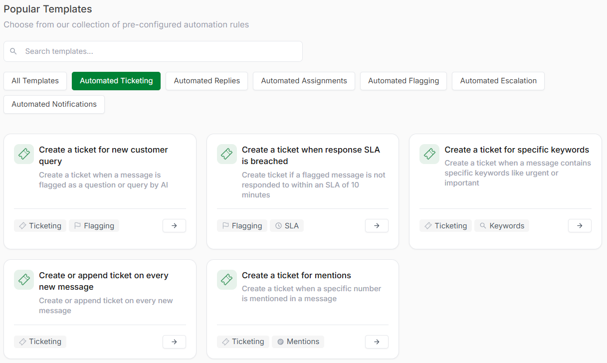 Automated Ticketing - Periskope Docs